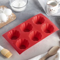 Форма для выпечки силиконовая 6 ячеек - fgospostavki.ru - Артёмовский