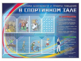 Стенд-уголок "Техника безопасности и правила поведения в спортивном зале" - fgospostavki.ru - Артёмовский