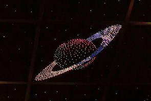 Потолок "Звездное небо с анимационным фибероптическим эффектом сатурн" - fgospostavki.ru - Артёмовский
