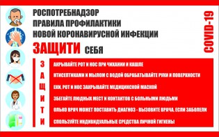 Плакат "Правила профилактики коронавируса" - fgospostavki.ru - Артёмовский