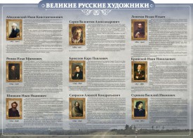Стенд "Великие русские художники" - fgospostavki.ru - Артёмовский