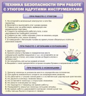 Стенд "Техника безопасности при работе с утюгом" - fgospostavki.ru - Артёмовский