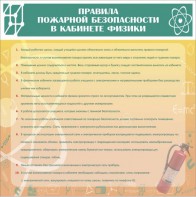Стенд "Правила пожарной безопасности в кабинете физики" - fgospostavki.ru - Артёмовский