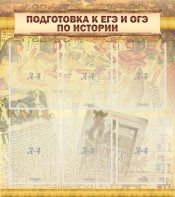 Стенд "Подготовка к ЕГЭ и ОГЭ по истории (6 карманов)" - fgospostavki.ru - Артёмовский